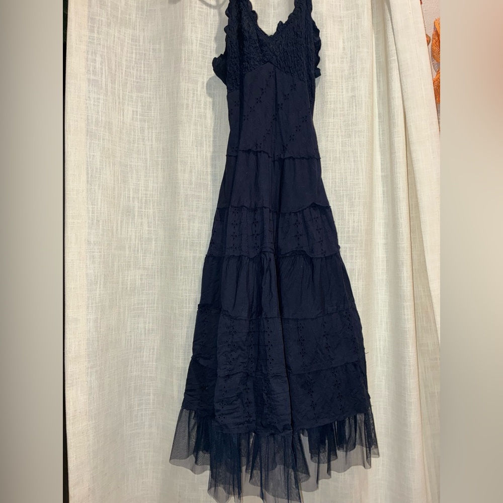 Connected Apparel Navy Maxi Dress